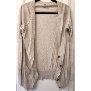Tan/Cream colored cardigan- Buttons up!